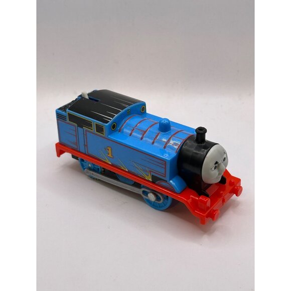 Thomas & Friends Blue Plastic Train Engine Toy 2013 Gullane with mug face - Picture 2 of 5